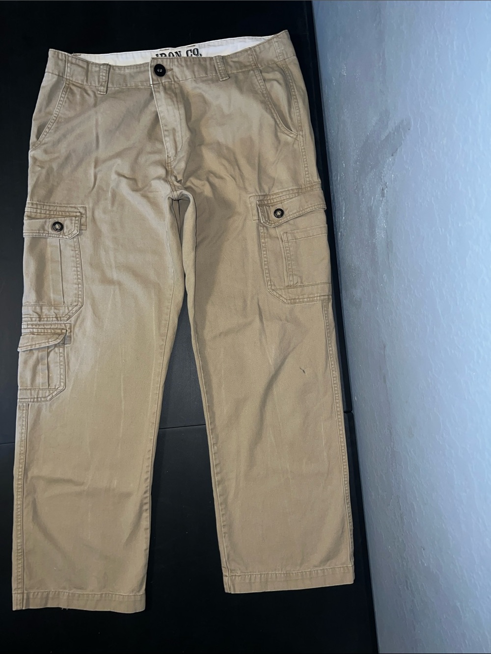 Men's Cargo Pants in Khaki - Iron Co.